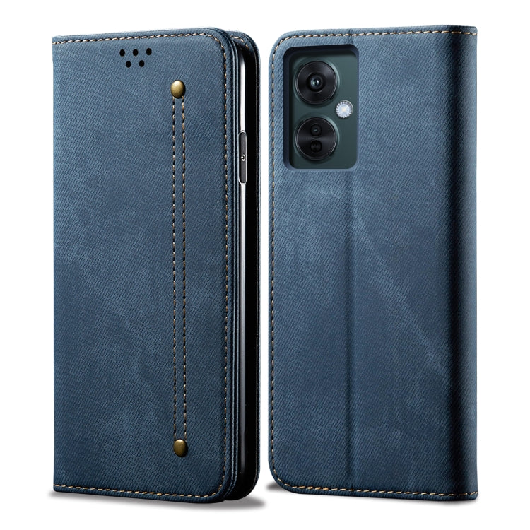 Denim Texture Flip Leather Phone Case For OnePlus Nord CE 3 Lite / OPPO K11X My Store