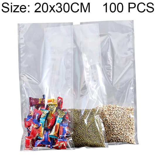 100 PCS Food Vacuum Packaging Transparent Plastic Bag Nylon Fresh-keeping Bag, Size: 25cm x 35cm