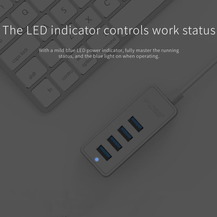 ORICO W5P-U3-30 4-Port USB 3.0 Desktop HUB with 30cm Micro USB Cable Power Supply My Store