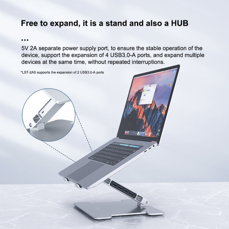 ORICO LST-4A Multi-function Aluminum Alloy Laptop Notebook Heightening Folding Stand Holder