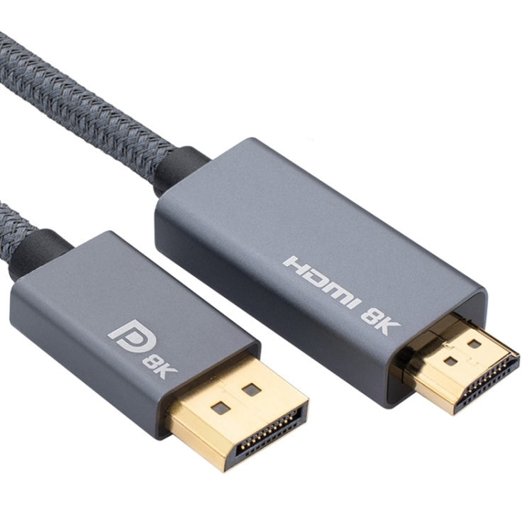 DisplayPort Male to HDMI Male 8K 30Hz HD Braided Adapter Cable, Cable Length: 3m My Store