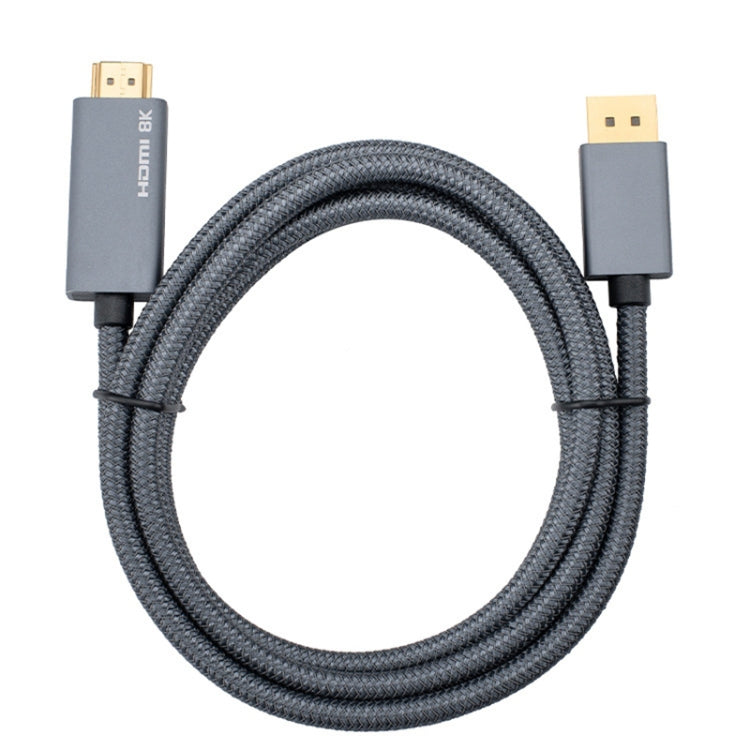 DisplayPort Male to HDMI Male 8K 30Hz HD Braided Adapter Cable, Cable Length: 3m