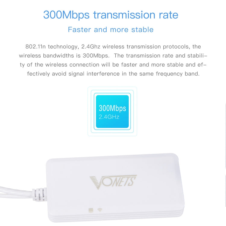 VONETS VAP11G-500S High Power CPE 20dbm Mini WiFi 300Mbps Bridge WiFi Repeater Signal Booster, Outdoor Wireless Point to Point, No Abstacle