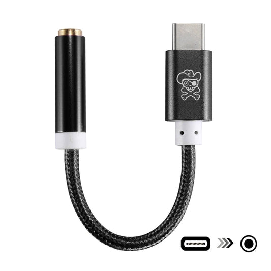 ENKAY Hat-Prince USB-C / Type-C to 3.5mm Nylon Woven Audio Adapter, Length: about 10cm My Store