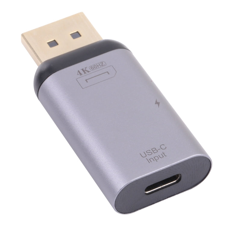 2 in 1 4K 60Hz DP Male to USB-C / Type-C Charging + USB-C / Type-C Female Adapter-Reluova