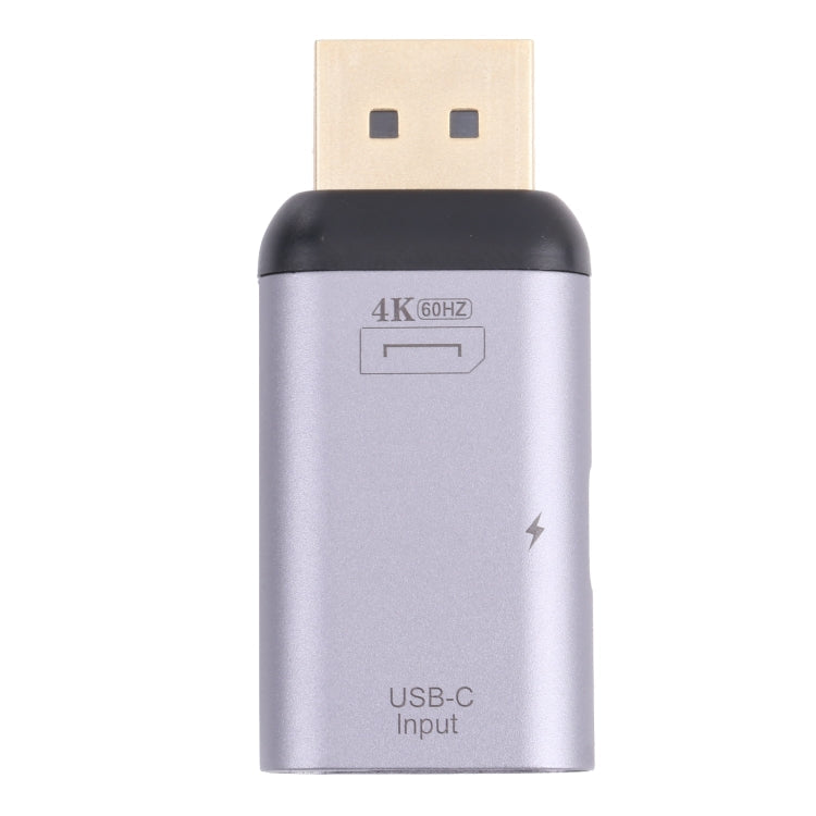 2 in 1 4K 60Hz DP Male to USB-C / Type-C Charging + USB-C / Type-C Female Adapter-Reluova