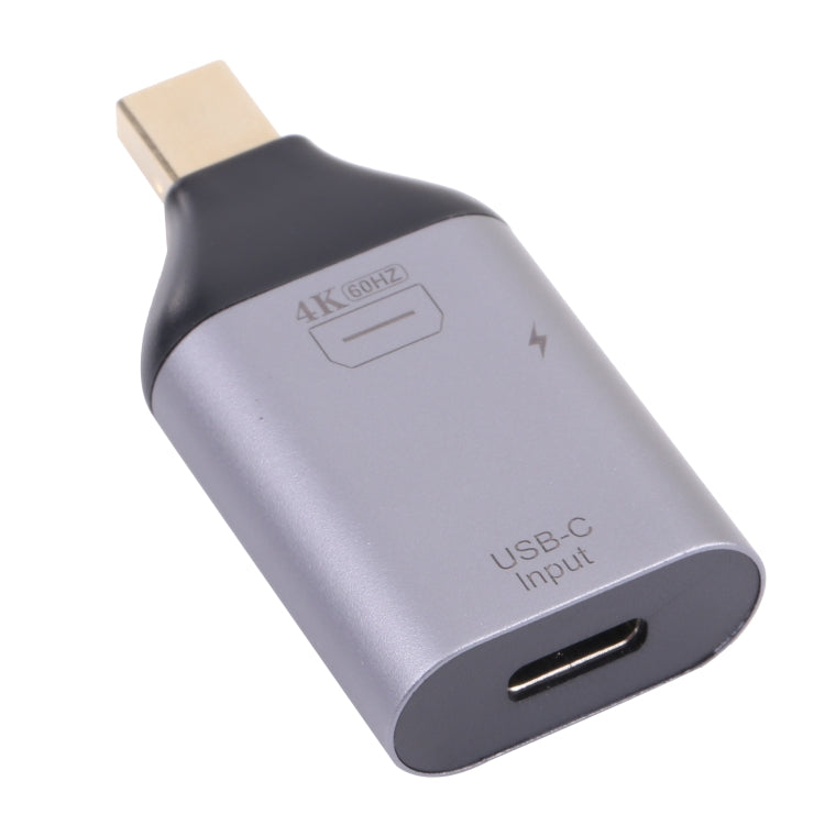 2 in 1 4K 60Hz Mini DP Male to USB-C / Type-C Charging + USB-C / Type-C Female Adapter-Reluova