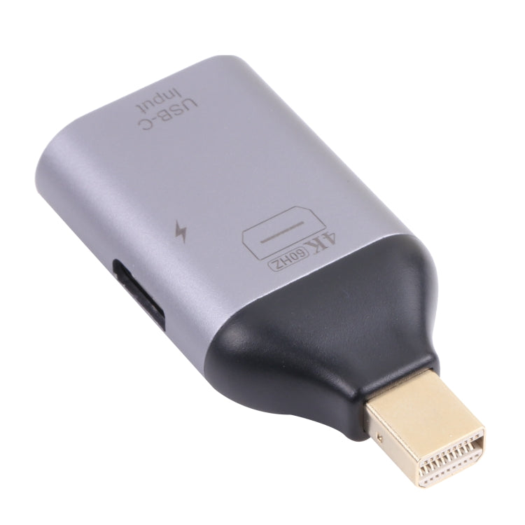 2 in 1 4K 60Hz Mini DP Male to USB-C / Type-C Charging + USB-C / Type-C Female Adapter-Reluova