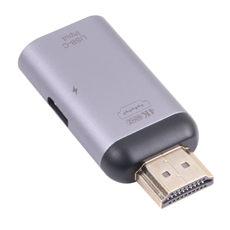 2 in 1 4K 60Hz HDMI Male to USB-C / Type-C Charging + USB-C / Type-C Female Adapter-Reluova