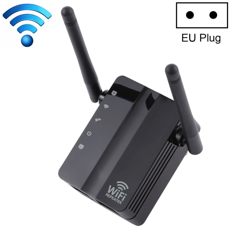 300Mbps Wireless-N Range Extender WiFi Repeater Signal Booster Network Router with 2 External Antenna, EU Plug My Store