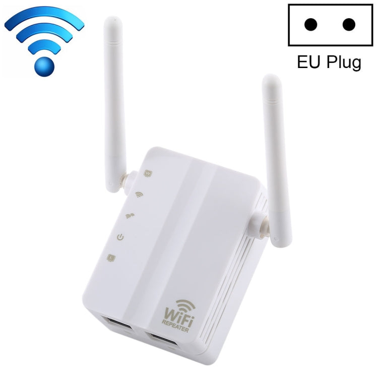 300Mbps Wireless-N Range Extender WiFi Repeater Signal Booster Network Router with 2 External Antenna, EU Plug My Store