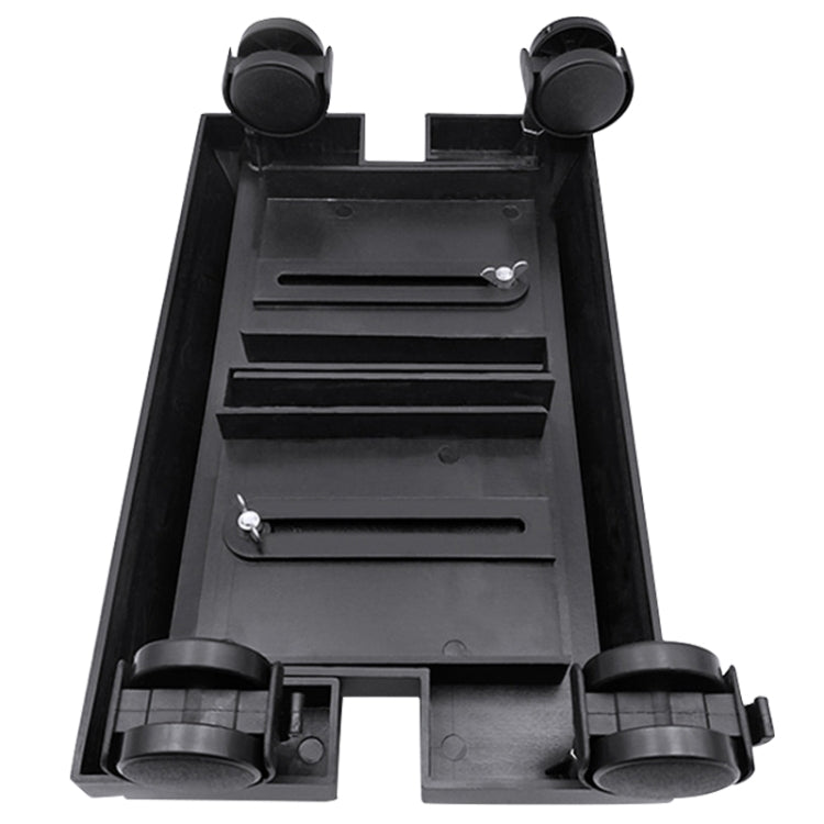 Computer Mainframe Host Adjustable Bracket  with Wheel, Size: S