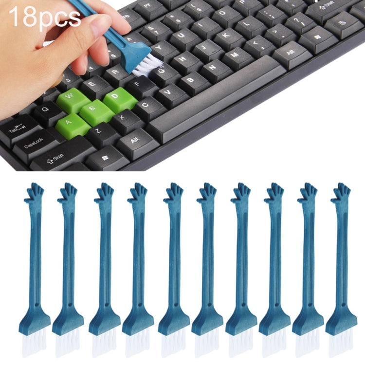 18pcs Mini Multipurpose Window Groove Keyboard Dust Track  Cleaning Brush