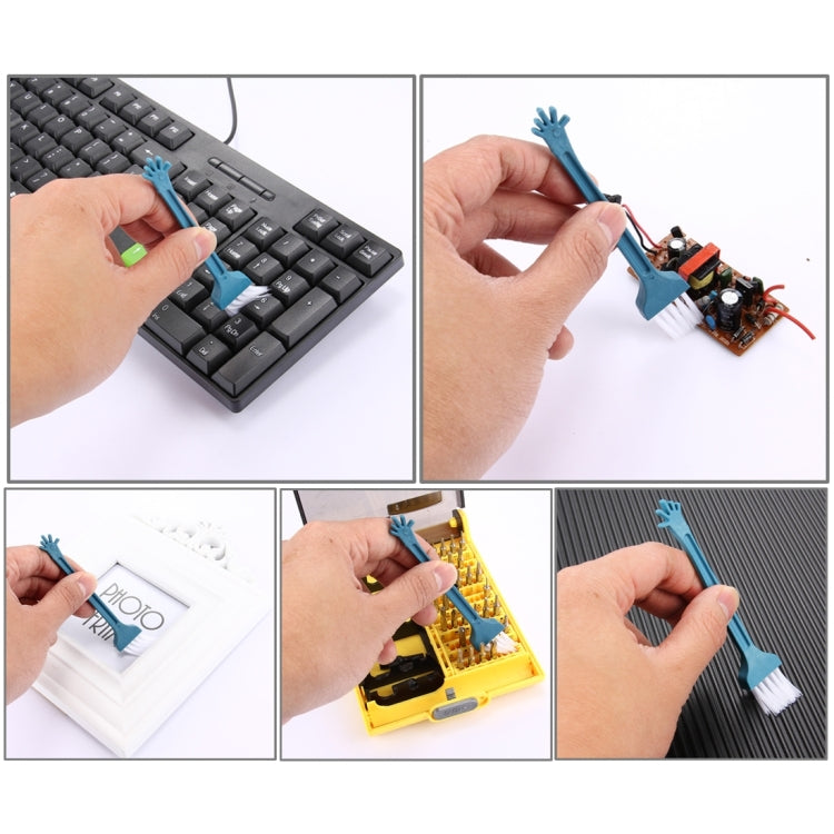 18pcs Mini Multipurpose Window Groove Keyboard Dust Track  Cleaning Brush