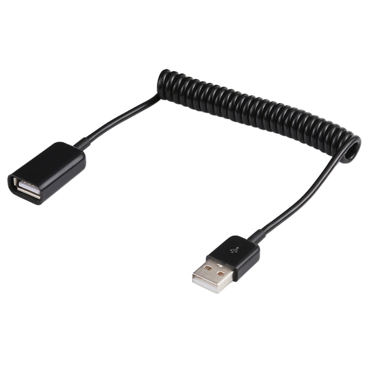 1m USB-A Male to USB-A Female Spring Coiled Cable-Reluova