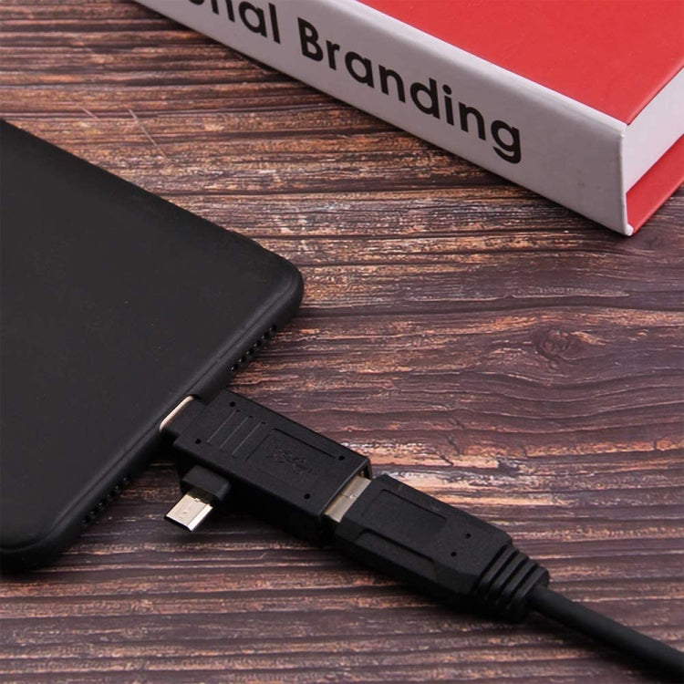 USB-C / Type-C Male + Micro USB Male to USB 2.0 Female Adapter My Store