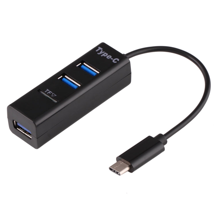 2 in 1 USB 3.1 USB-C / Type-C to USB 2.0 COMBO 3 Ports HUB + TF Card Reader-Reluova