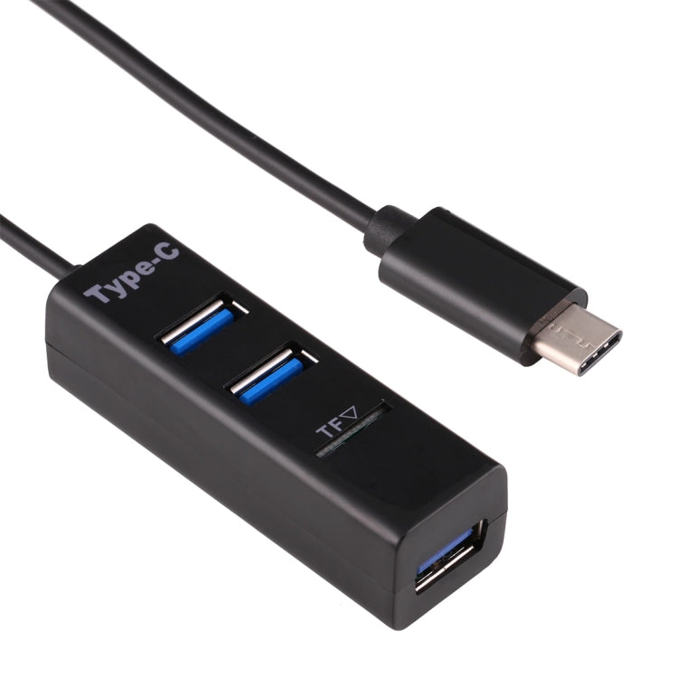 2 in 1 USB 3.1 USB-C / Type-C to USB 2.0 COMBO 3 Ports HUB + TF Card Reader-Reluova