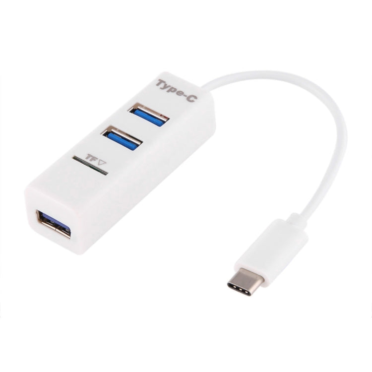 2 in 1 USB 3.1 USB-C / Type-C to USB 2.0 COMBO 3 Ports HUB + TF Card Reader-Reluova