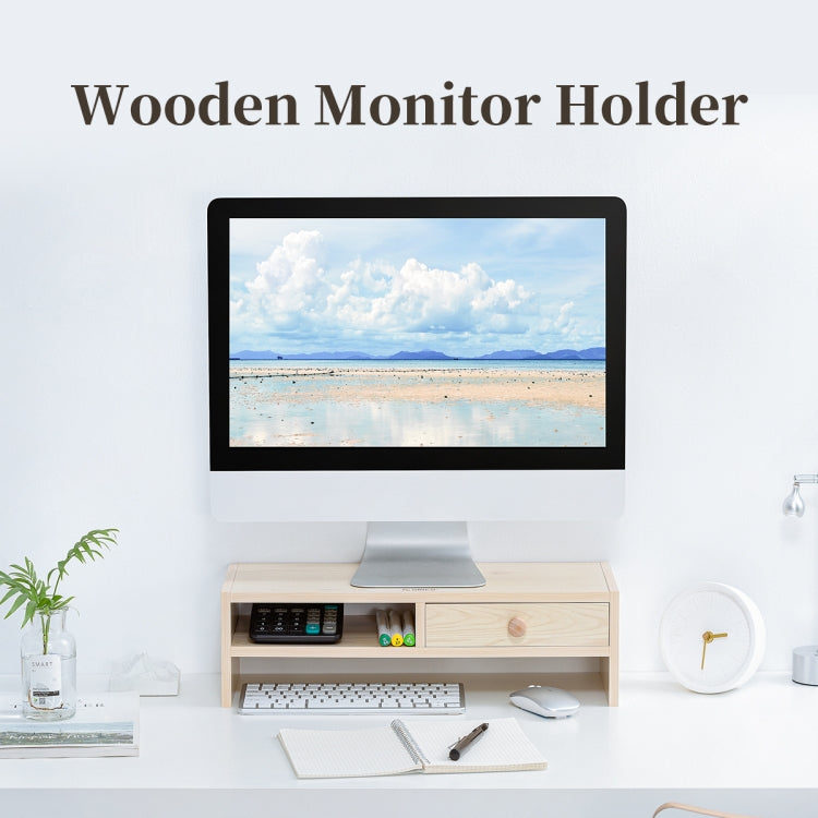 ORICO MSR-02-WD-BP Wood Grain Computer Monitor Holder, Size: 50 x 20 x 13.5cm