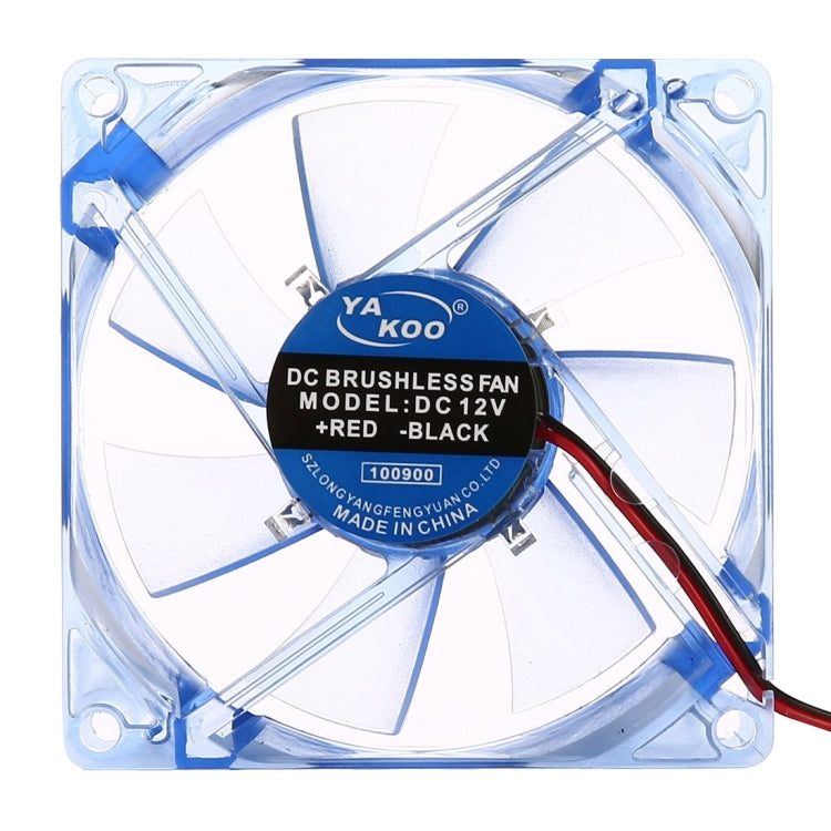 8025 4 Pin DC 12V 0.18A Computer Case Cooler Cooling Fan with LED Light, Random Color Delivery , Size: 80x80x25mm My Store