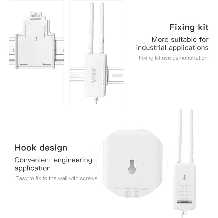 VONETS VAP11S 2.4G Mini Wireless Bridge 300Mbps WiFi Repeater with 2 Antennas My Store