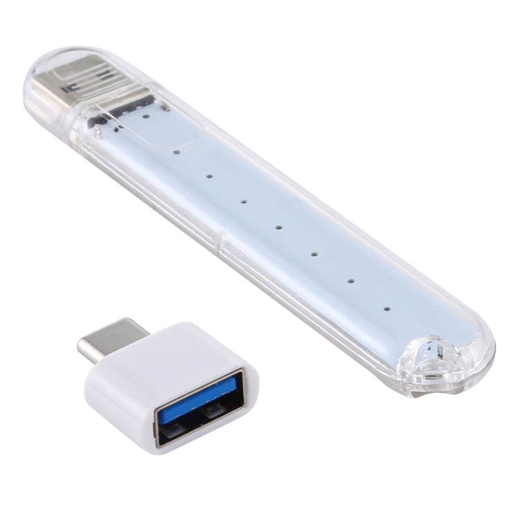 8LEDs 5V 200LM USB LED Book Light Portable Night Light, with Type-C Adapter My Store