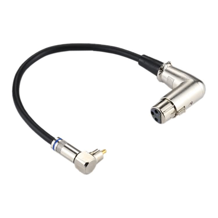 Aluminum Shell RCA Elbow Male to 3 Pin XLR CANNON Elbow Female Audio Connector Adapter for Cable Microphone / Audio Equipment, Total Length: about 30cm My Store