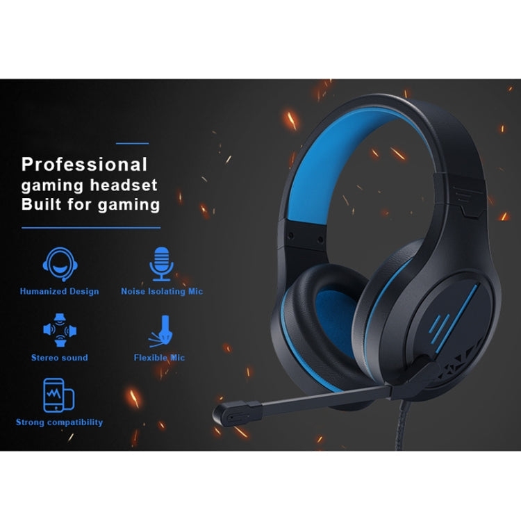 SADES MH601 3.5mm Plug Wire-controlled Noise Reduction E-sports Gaming Headset with Retractable Microphone, Cable Length: 2.2m My Store