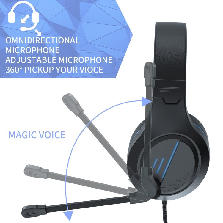 SADES MH601 3.5mm Plug Wire-controlled Noise Reduction E-sports Gaming Headset with Retractable Microphone, Cable Length: 2.2m My Store