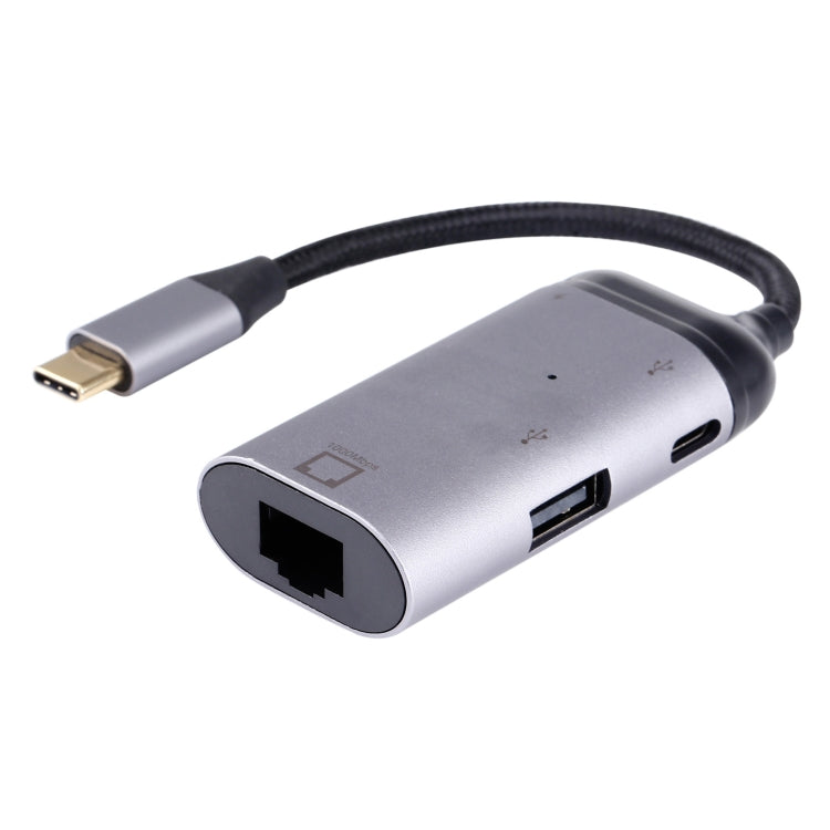 Type-C / USB-C Male to RJ45 Female  + Type-C / USB-C Female + USB Female Adapter Converter My Store