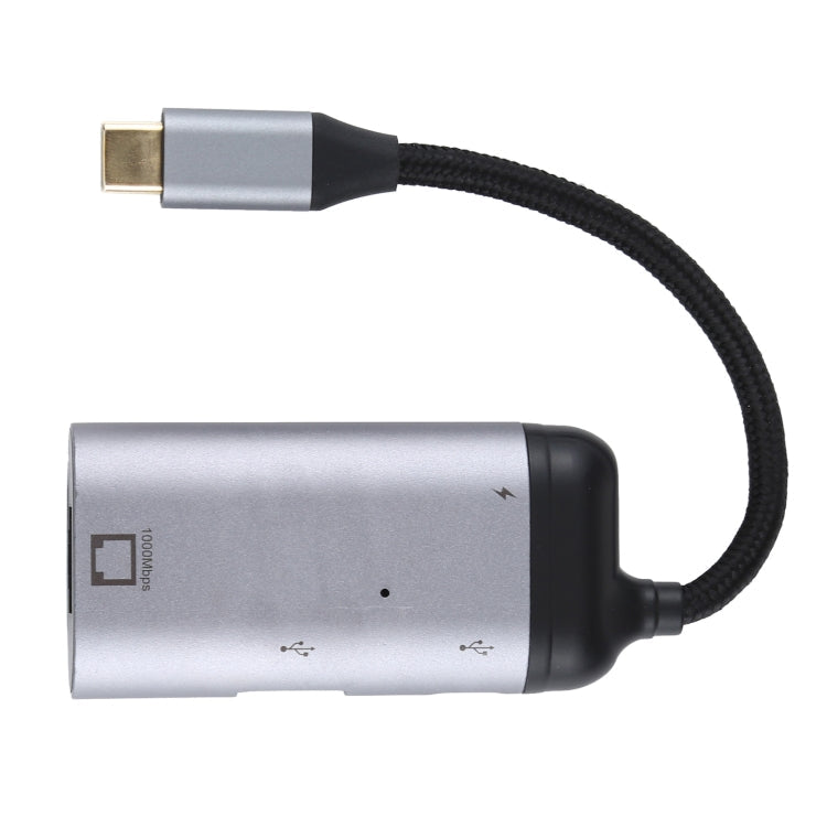 Type-C / USB-C Male to RJ45 Female  + Type-C / USB-C Female + USB Female Adapter Converter My Store