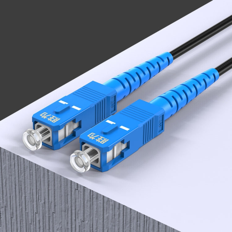 Triple Steel Wire Long Range Outdoor Fiber Optic Drop Cable Patch Jumper with SC Connector, Cable Length: 300m