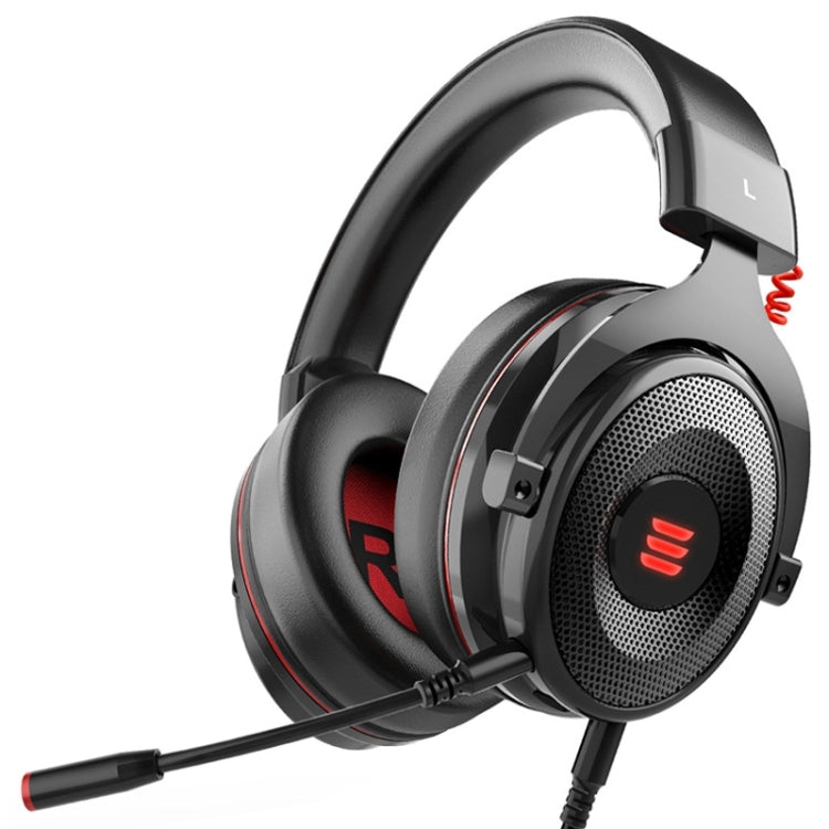 EKSA E900 Pro 7.1 Gaming Wire-Controlled Head-mounted USB Luminous Gaming Headset with Microphone