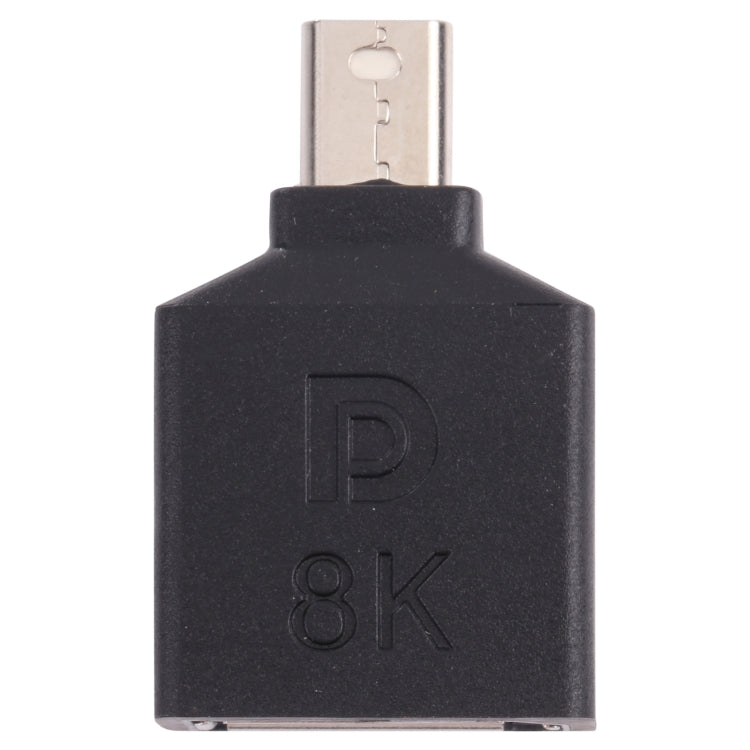 8K Mini DisplayPort Male to DisplayPort Female Straight Adapter