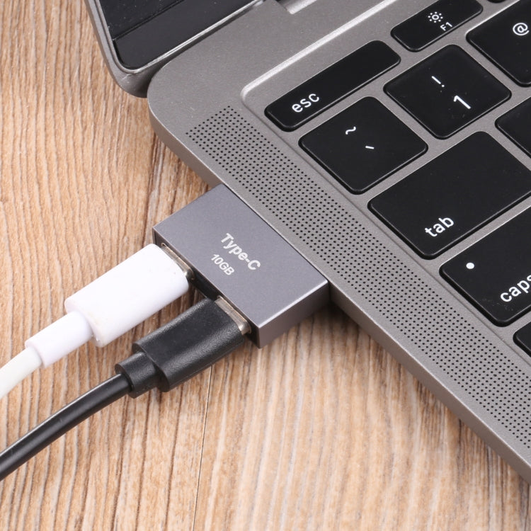 Double USB-C / Type-C Male to Double USB-C / Type-C Female Adapter