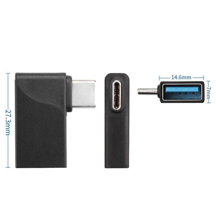 Type-C / USB-C to USB 3.0 Elbow Head Design AF Adapter My Store