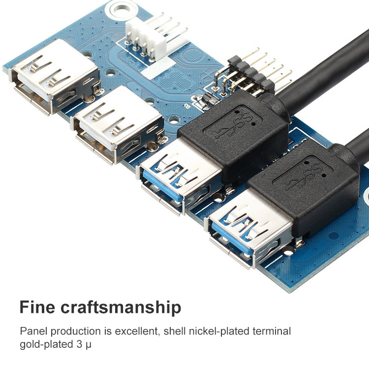 0.6M 2+2 Ports USB 3.0 Front Panel Data Hub