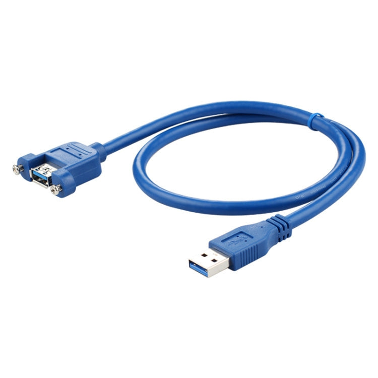 USB 3.0 Male to Female Extension Cable with Screw Nut, Cable Length: 30cm My Store