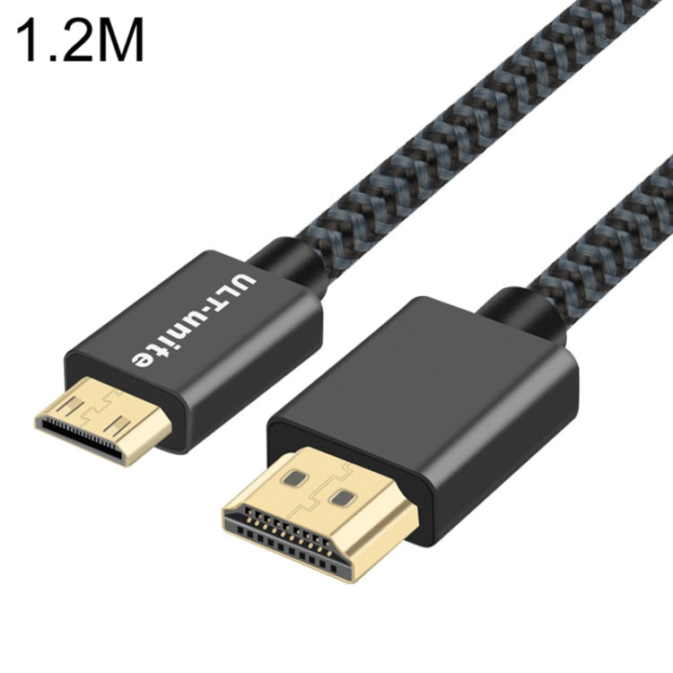 ULT-unite Gold-plated Head HDMI 2.0 Male to Mini HDMI Male Nylon Braided Cable, Cable Length: 1.2m My Store