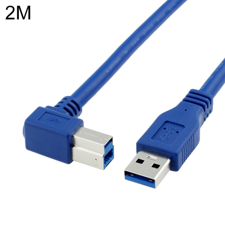 USB 3.0 A Male to Right 90 Degrees Angle USB 3.0 Type-B Male High Speed Printer Cable, Cable Length: 2m My Store