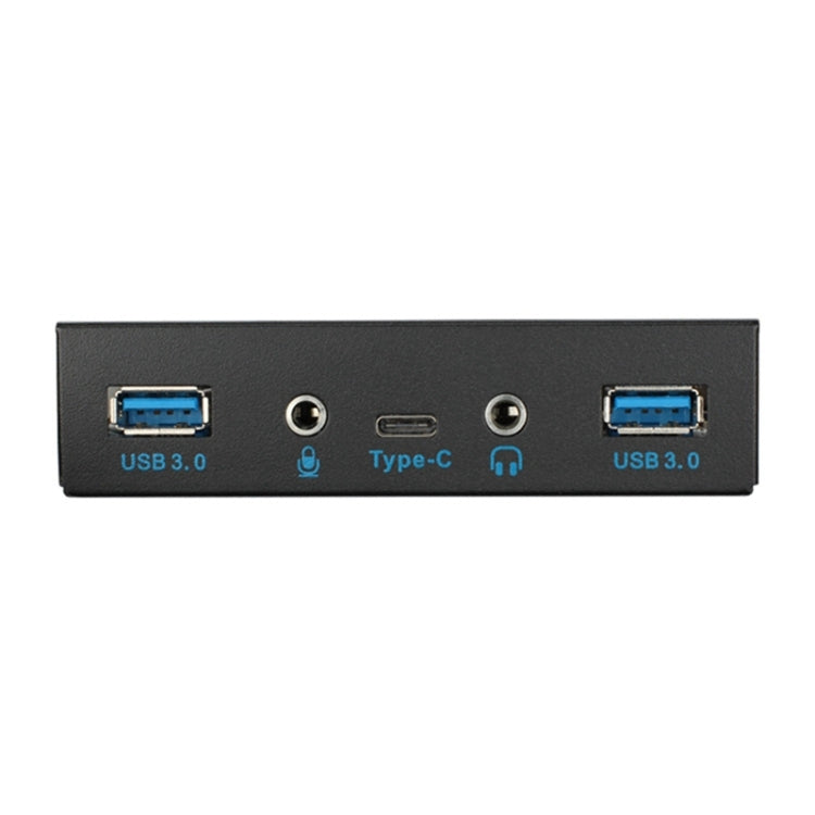 2 x USB 3.0 + HD Audio + USB-C / Type-C Floppy Drive Front Panel-Reluova