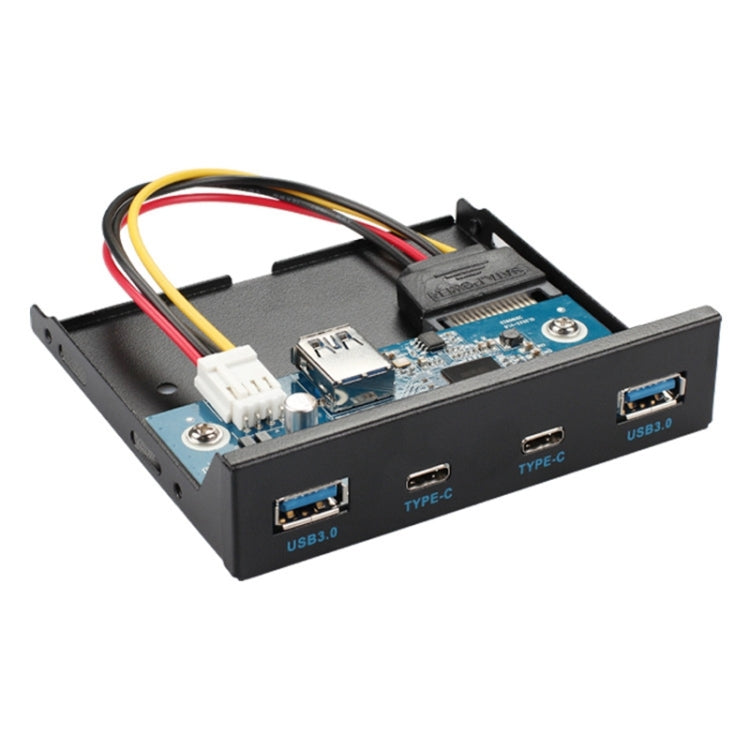 2 x USB 3.0 + 2 x USB-C / Type-C Floppy Drive Front Panel