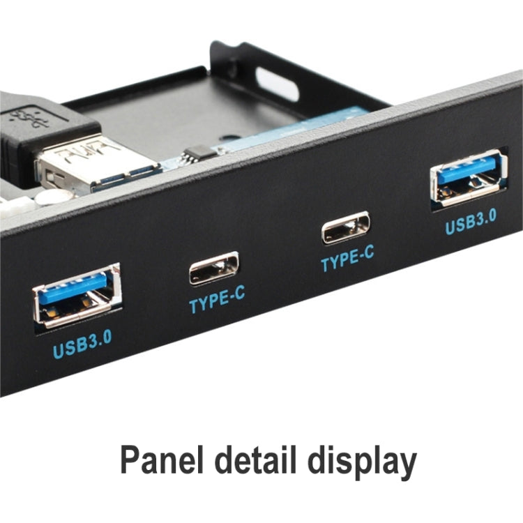 2 x USB 3.0 + 2 x USB-C / Type-C Floppy Drive Front Panel-Reluova