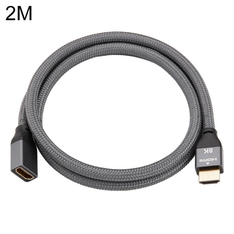 HDMI 8K 60Hz Male to Female Cable Support 3D Video, Cable Length: 2m