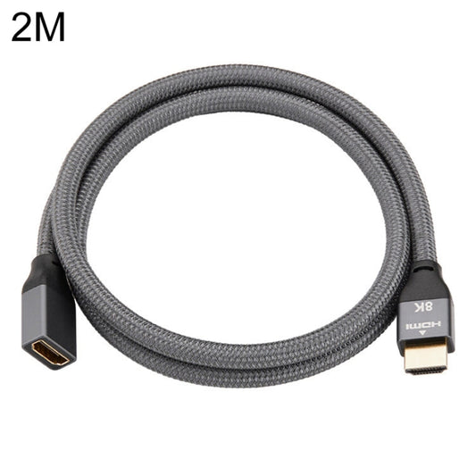 HDMI 8K 60Hz Male to Female Cable Support 3D Video, Cable Length: 2m