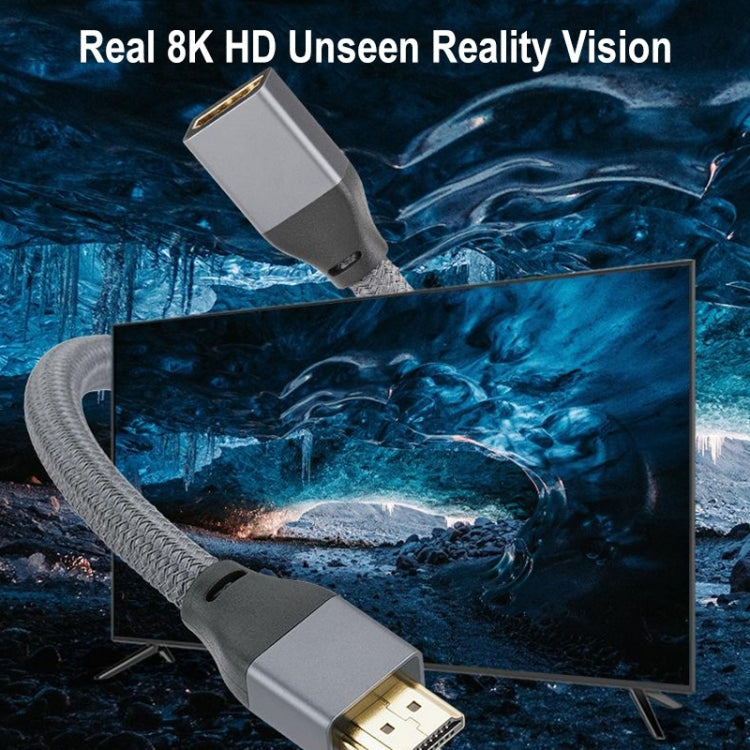 HDMI 8K 60Hz Male to Female Cable Support 3D Video, Cable Length: 2m