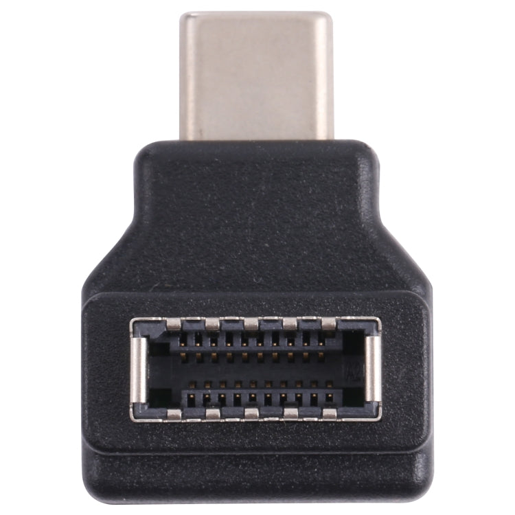 Type-E Female 90 Degrees Elbow to USB-C / Type-C Male Computer Host Adapter