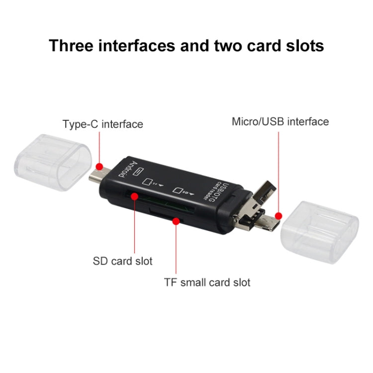 D-178 5 In 1 Type-C / USB-C Multi-function Card Reader My Store