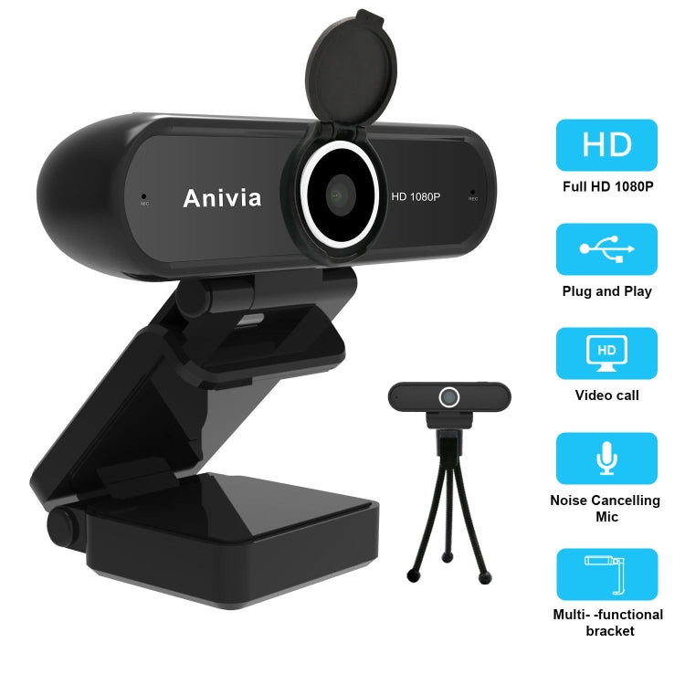 W10 HD 1080P USB Fixed Focus Camera With Mic